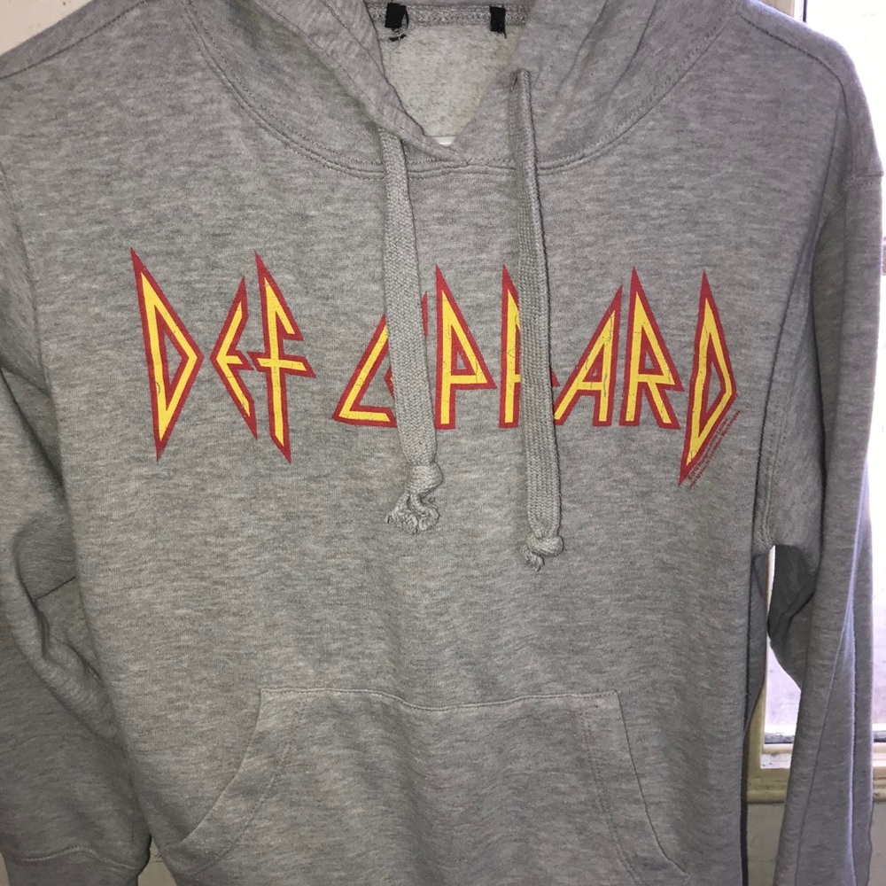 Def Leepard Grey Hoodie